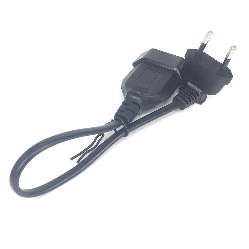 Europea 90 องศาชายปลั๊กหญิง SOCKET Power EXTENSION CABLE สําหรับ PC คอมพิวเตอร์ PDU 0.3 M/0.6 M/1.8 M EU 2 PRONG BEND มุมสายไฟ