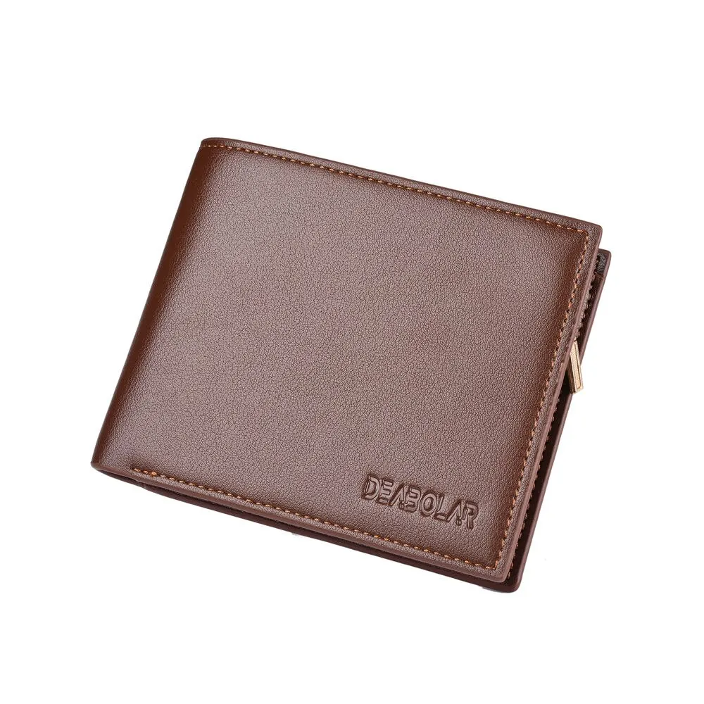 Clearance_Men's Wallet Business Casual Credit Card Holder Zipper Short Coin Wallet_Continuous updates