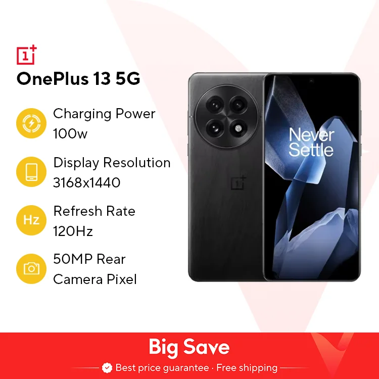 Tutta la nuova fotocamera Hasselblad OnePlus 13 Snapdragon 8 Elite Display AMOLED 2K da 6,82 pollici Batteria da 6000 mAh 100 W SUPERVOOC ColorOS 15