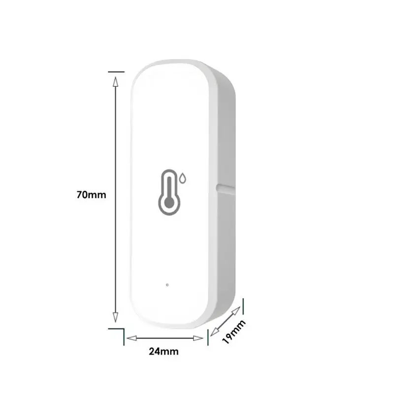 AUBESS Tuya ZigBee/WiFi Sensor de temperatura y humedad termómetro conectado al hogar Compatible con Smart Life Alexa asistente de Google