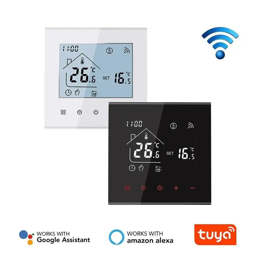 MINCO HEAT Warmbodenthermostat Tuya WiFi 3A 16A Elektro-/Gaskessel/Wasserheizung Temperaturregler 1 STÜCK