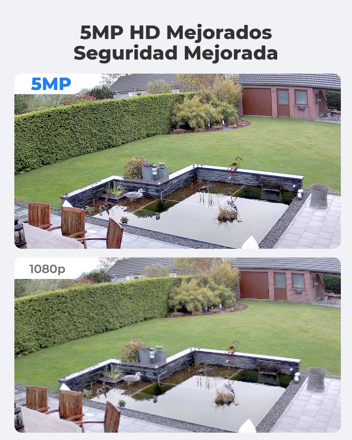 Reolink cámara de seguridad inteligente 5MP PoE cámara IP de visión nocturna infrarroja para exteriores cámara de vigilancia con detección de personas/vehículos