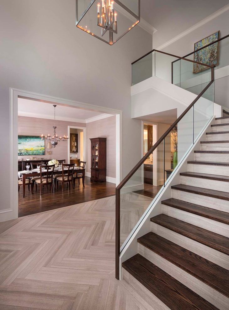 Outdoor Deck Stair Glass Railing Balcony Frameless Glass Balustrade System Glass Handrail LED Light Aluminum U Channel Railing