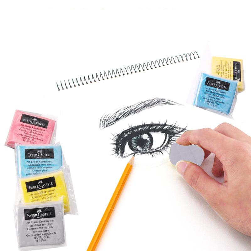 Faber - Castell Premium Soft Kneadable Eraser เหมาะสําหรับจิตรกรรมศิลปะ การออกแบบ และสถานะดินน้ํามัน - เครื่องมือร่างพลาสติกพิเศษ