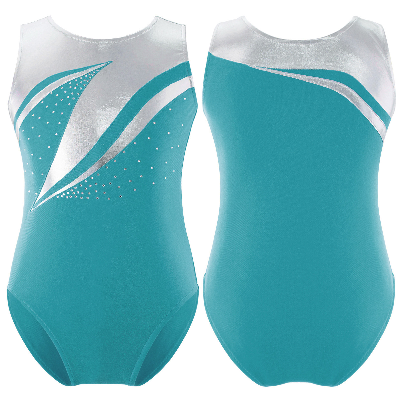 Crianças meninas ginástica ballet collant dança traje brilhante strass bronzeamento pano dancewear patinação artística dança collants outfit
