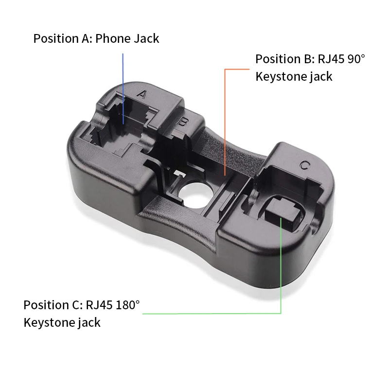 Универсальный модуль RJ45 Keystone Jack, для Cat6, Cat5E, Rj11, 12