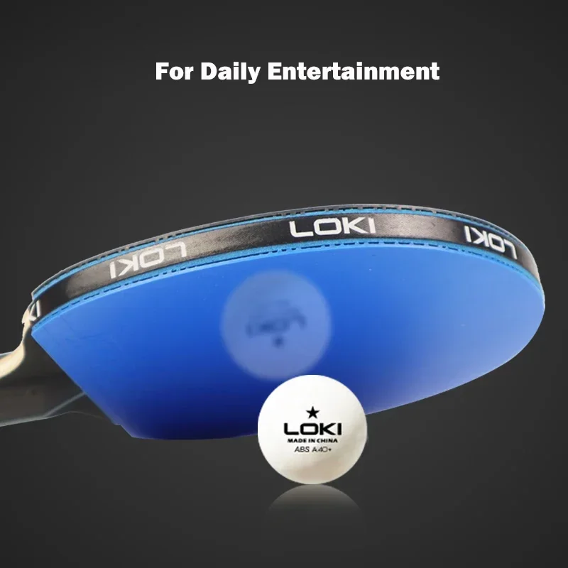 Juego de raquetas de tenis de mesa LOKI K5000, 1 ud./2 uds., raquetas de Ping Pong para entretenimiento en el hogar con goma de Ping Pong de Color azul