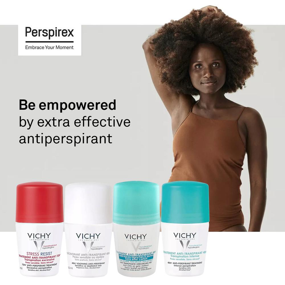 Bolas de axilas refrescantes de longa ação French Vita 72 pérolas de esfoliação antitranspirante e fragrância leve corporal