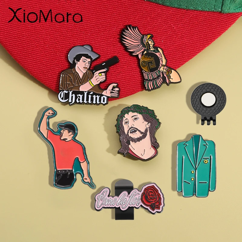 Bros Enamel lukis karakter kartun kreatif pin topi dekorasi Retro aksesori pakaian hadiah perhiasan untuk teman