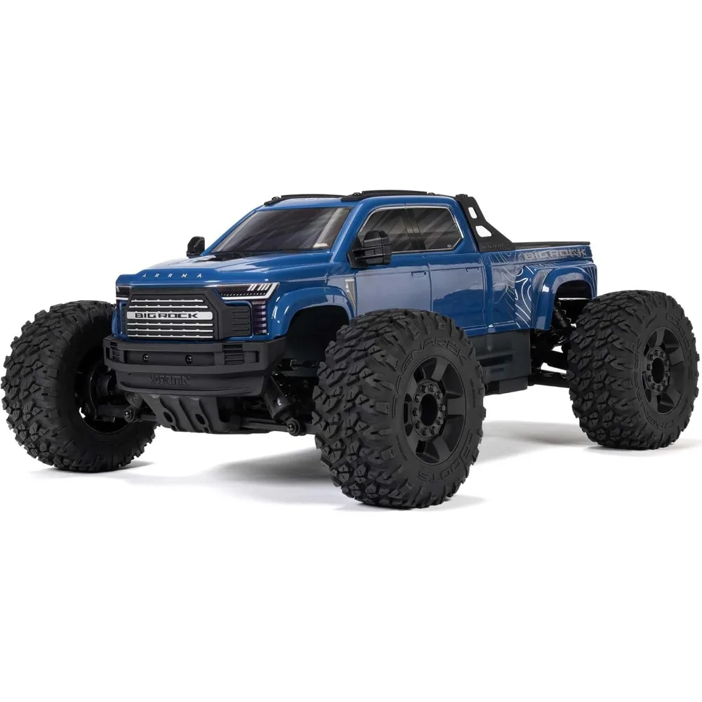 1/10 Big Rock 4X4 223S BLX BRUSHLESS Street Truck RTR with DSC, (Blue), ARA4312V4T3