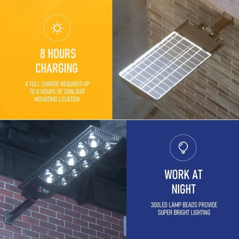 WA6 Nowa zewnętrzna zintegrowana lampa uliczna zasilana energią słoneczną z czujnikiem ludzkiego ciała na dziedzińcu z wodoodporną lampą ogrodową ze zdalnym sterowaniem