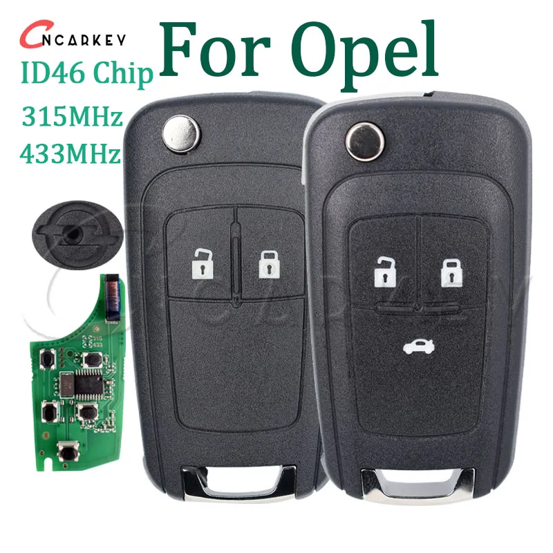 Умный пульт дистанционного управления для Opel Vauxhall Adam Insignia Karl Mokka Zafira C Astra J Cascade Corsa E ID46 Чип HU100 315 433 МГц Автомобильный брелок