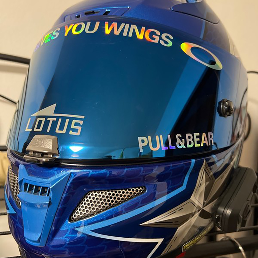 Laser Regenbogen Reflektierende Aufkleber Für Motorrad Helm Linsen Tank Roller Körper Dekore Ölbeständige Vinyl Aufkleber