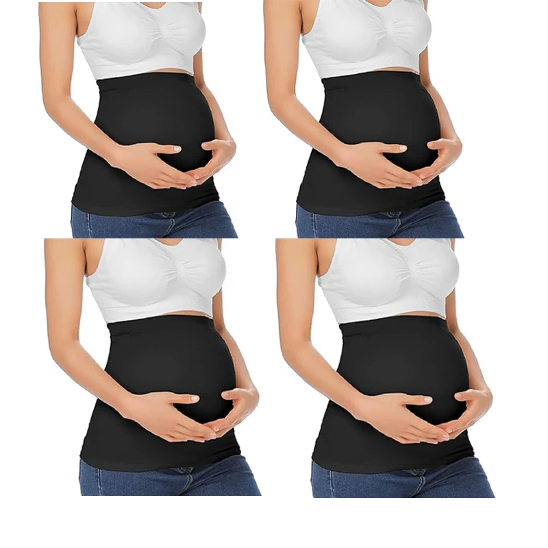4 pacotes de faixa de barriga para gravidez, calças de maternidade e extensor de jeans para todos os aparadores e incluindo cuidados pré-natais pós-gravidez