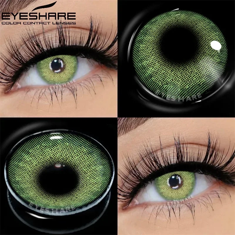 EYESHARE 1 Màu Kính Áp Tròng Tự Nhiên Xám Mắt Ống Kính Brown Tròng Xanh Giao Hàng Nhanh Xanh Mắt Ống Kính