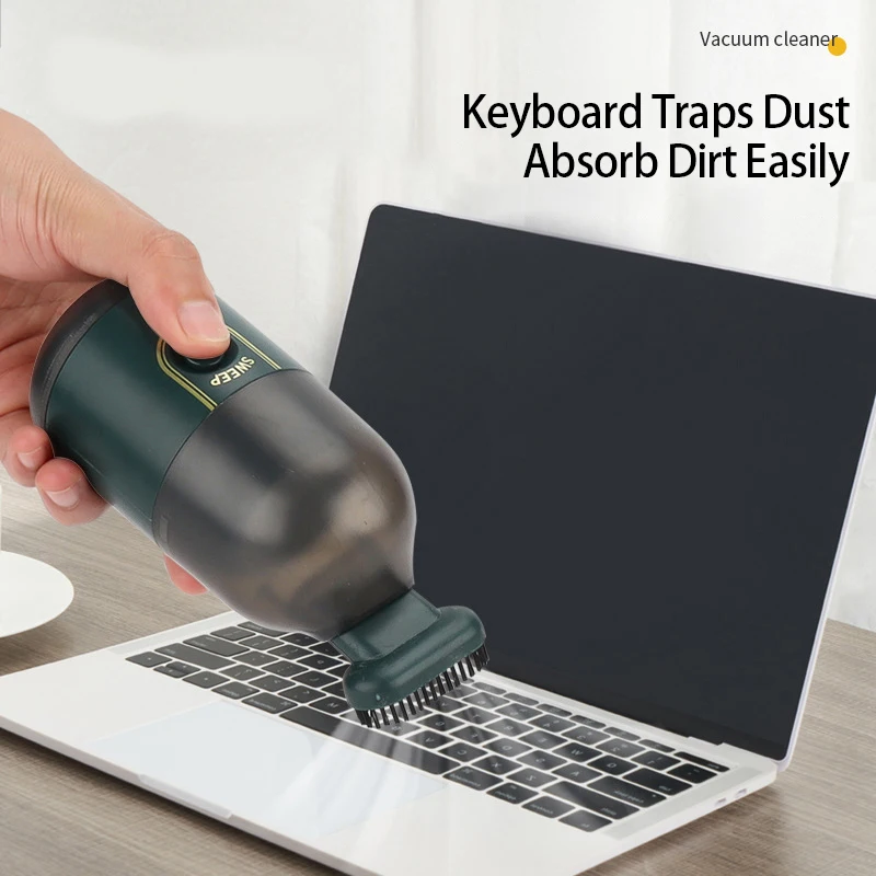 Portable Wireless Vacuum Cleaner Handheld Desktop Cleaning Machine for Office Vehicle Home Computer Mini Mute Capsule Hoovers
