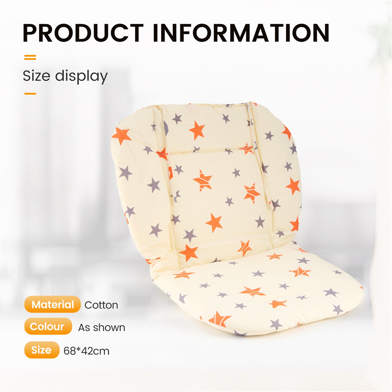 Universal Baby Stroller Seat Pad, Almofada da cadeira alta, Liner Mat, Algodão macio, Alimentação Cadeira Pad Cover