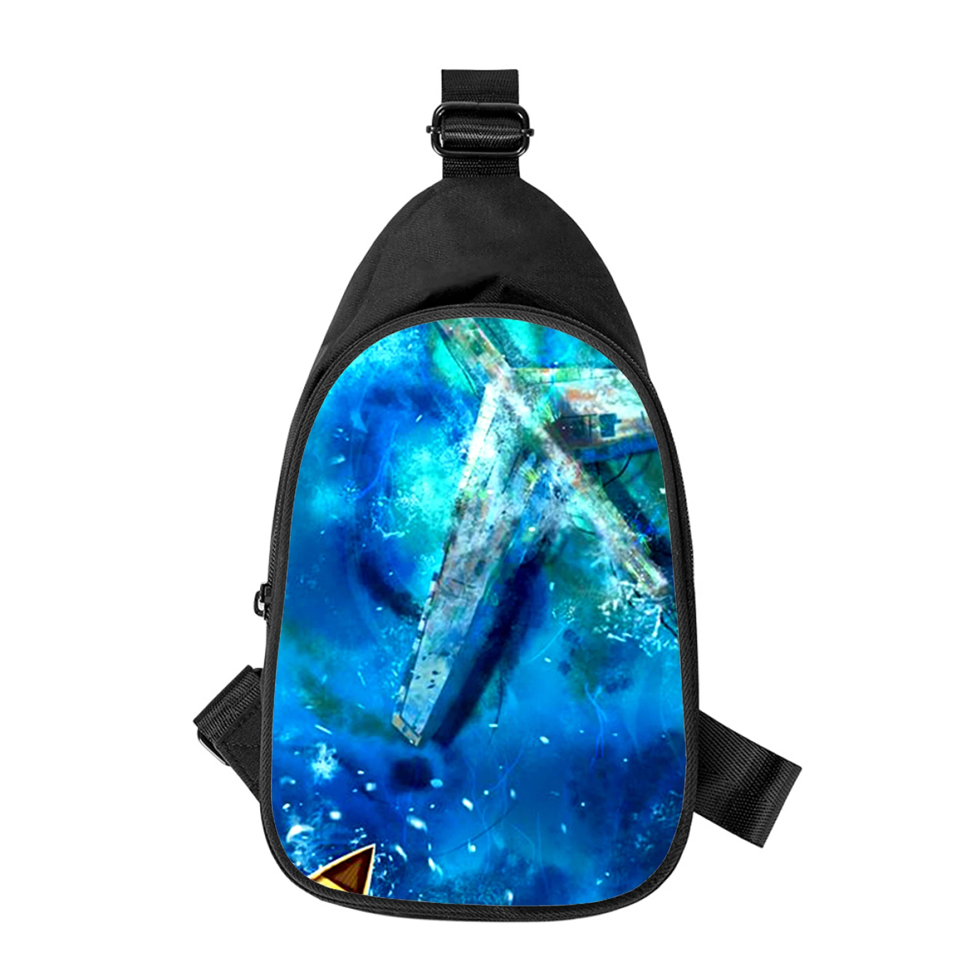 Flugzeug Himmel 3D-Druck neue Männer Kreuz Brusttasche diagonal Frauen Umhängetasche Ehemann Schule Hüft tasche männliche Brust packung