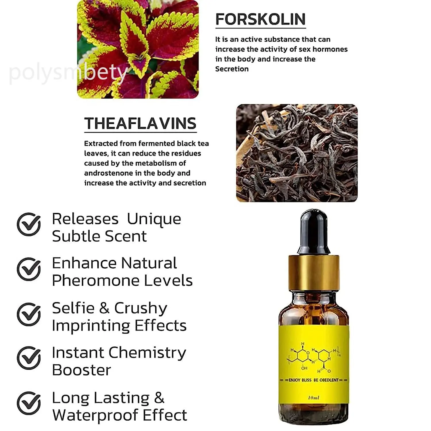 남자를위한 페로몬 에센셜 오일은 여성을 유치합니다 오래 지속되는 Androstenone 향수 바디 에센셜 성적으로 자극하는 페로몬