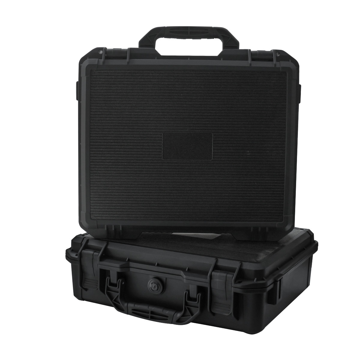 Waterproof and Durable Black Camera/tool Suitcase, Customizable Foam Interior, Portable, Safe Storage Case, Shock Resistant Case