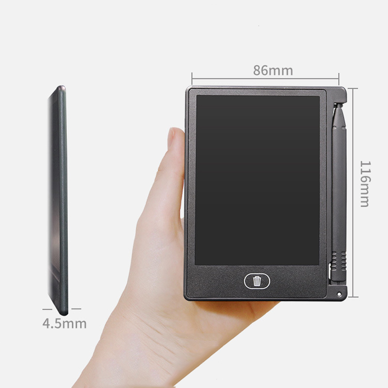 Mini tableta de escritura a mano LCD de 4,4 pulgadas, juguete para niños, tablero de dibujo pequeño, tablero de escritura para el hogar, oficina, estudiante, escritura, dibujo, tableta mágica