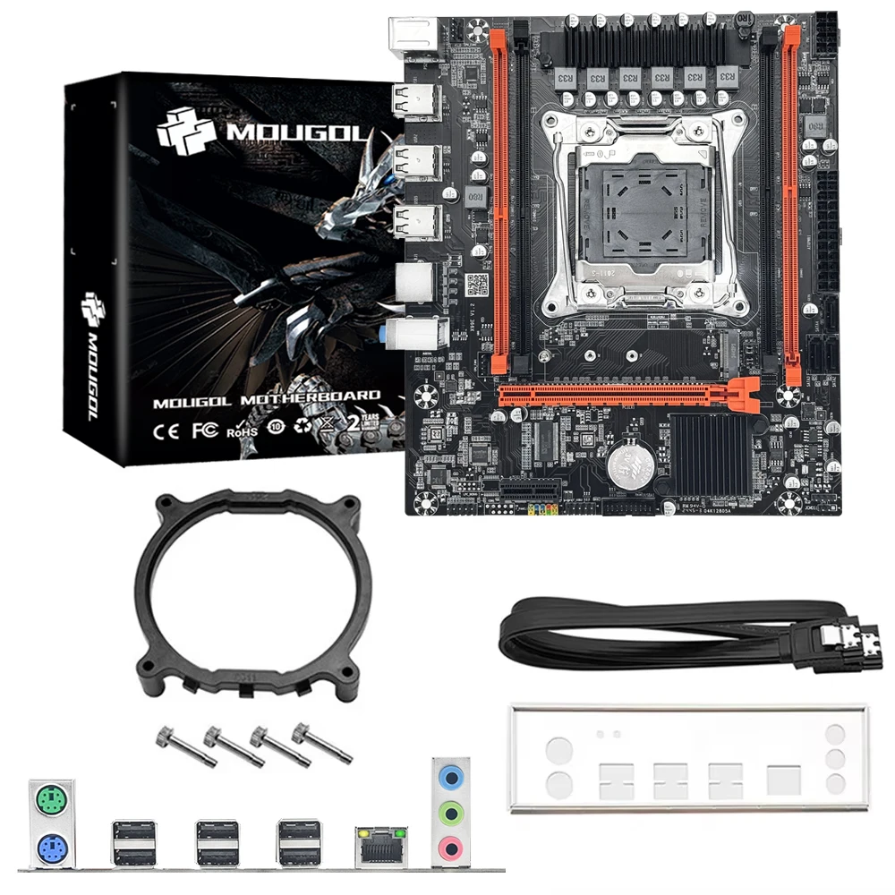 MOUGOL Nowy zestaw płyt głównych X99 z procesorem Intel Xeon E5 2680 V4 i pamięcią RAM DDR4 16G (8G*2) 2133MHz Dual Channel M.2 NVME do komputera stacjonarnego