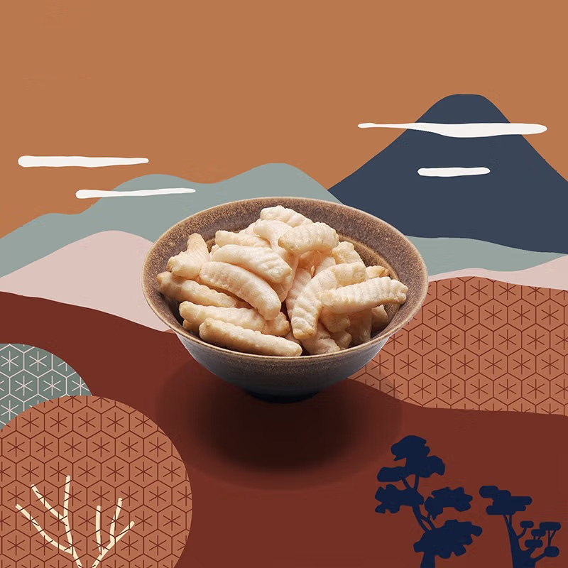 OISHI Prawn Crackers 2.82oz(80g)*2 packs Leisure Food Childhood Nostalgia Internet Celebrity Puffed Snack Gift Pack