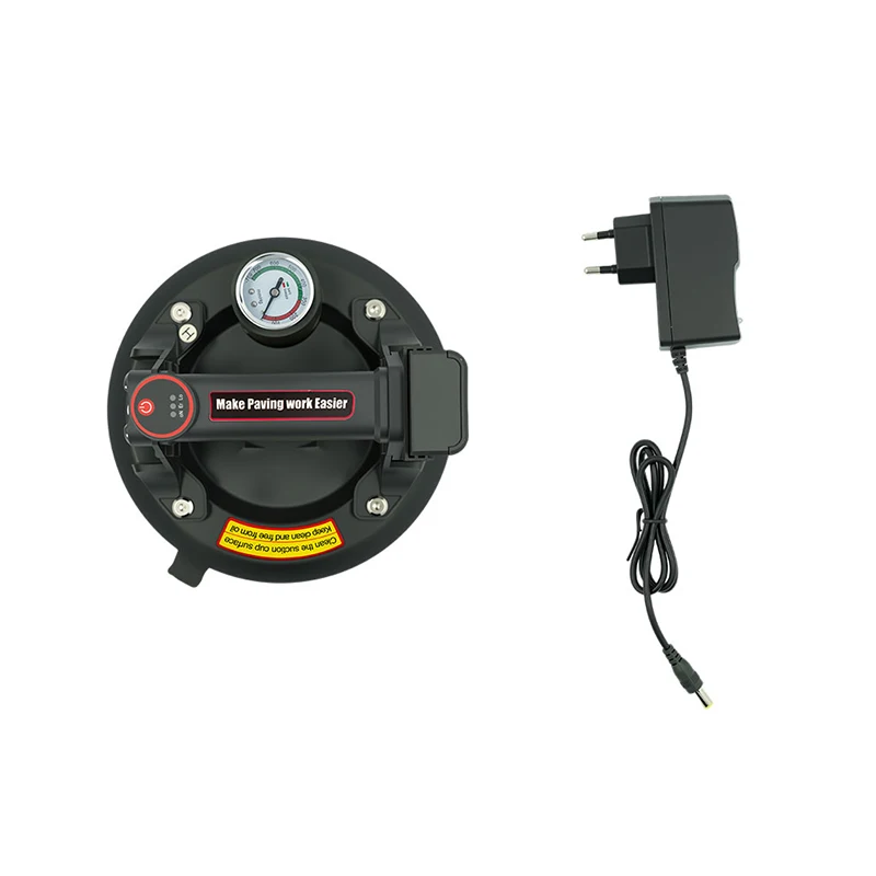 250KG electric suction cup. 8-inch base, LED display screen. Used for lifting large glass granite tiles with metal.EU Plug