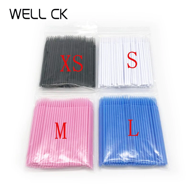 100 Cái/Chai Nha Khoa Dùng Một Lần Micro Cọ Applicators Micro Bàn Chải Nha Khoa Odontologia Nối Dài Dụng Cụ