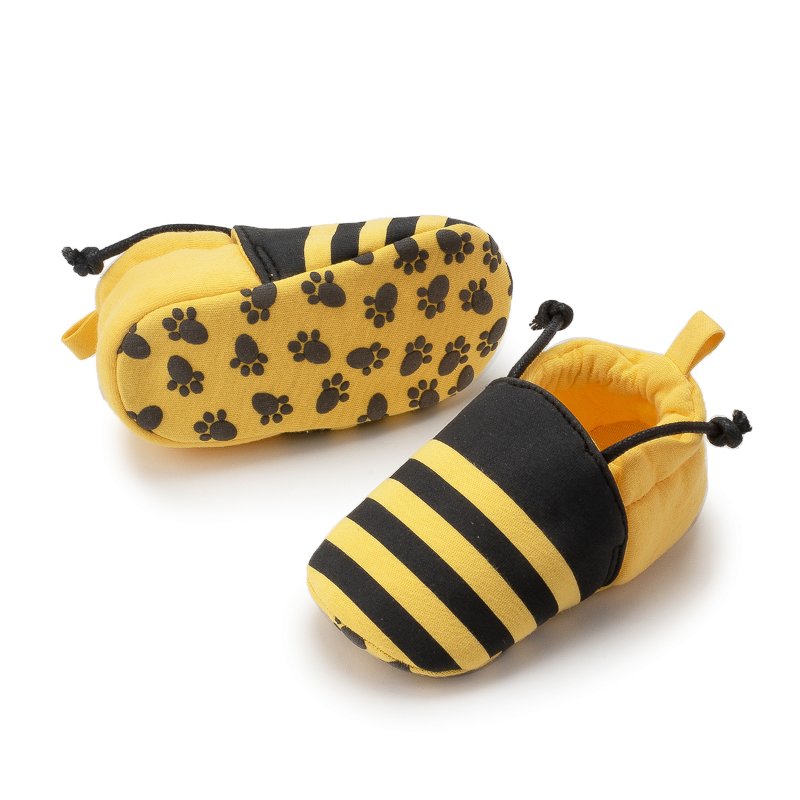 Zapatos de algodón Unisex para bebé, bonitos zapatos antideslizantes de fondo suave con animales y abejas, primeros caminantes, zapatos de cuna para recién nacido 2023