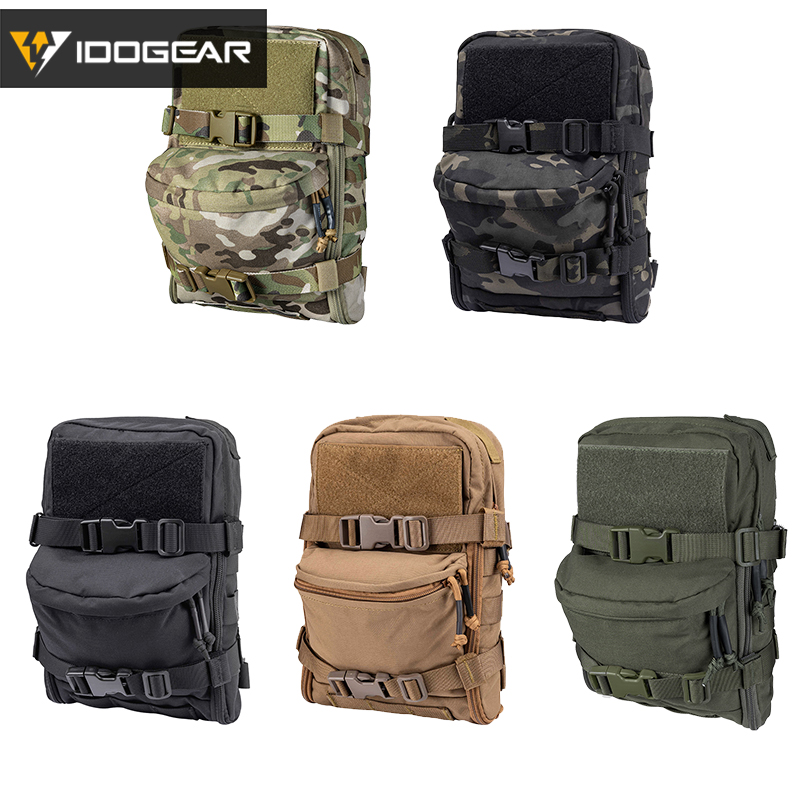 IDOGEAR Chiến Thuật Hydration Pack Tấn Công Molle Túi Mini Airsoft Ngoài Trời Nước Thể Thao Túi 3530