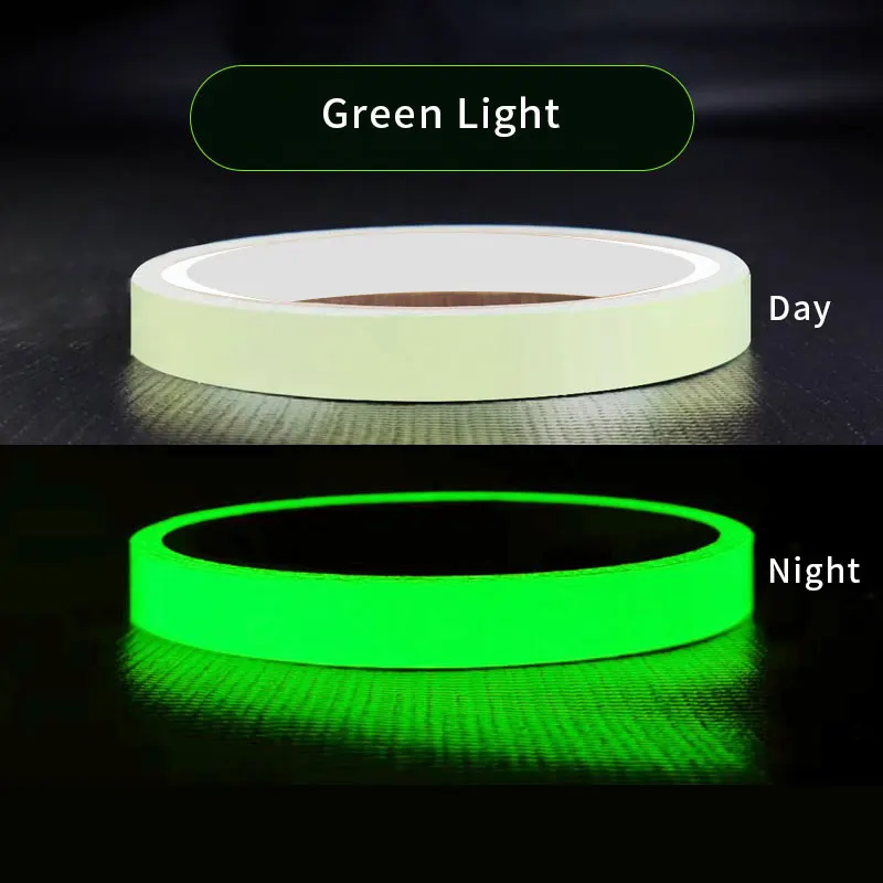 Fita luminosa verde fluorescente reflexiva auto-adesiva adesivos aviso de segurança diy decoração para casa festival festa suprimentos