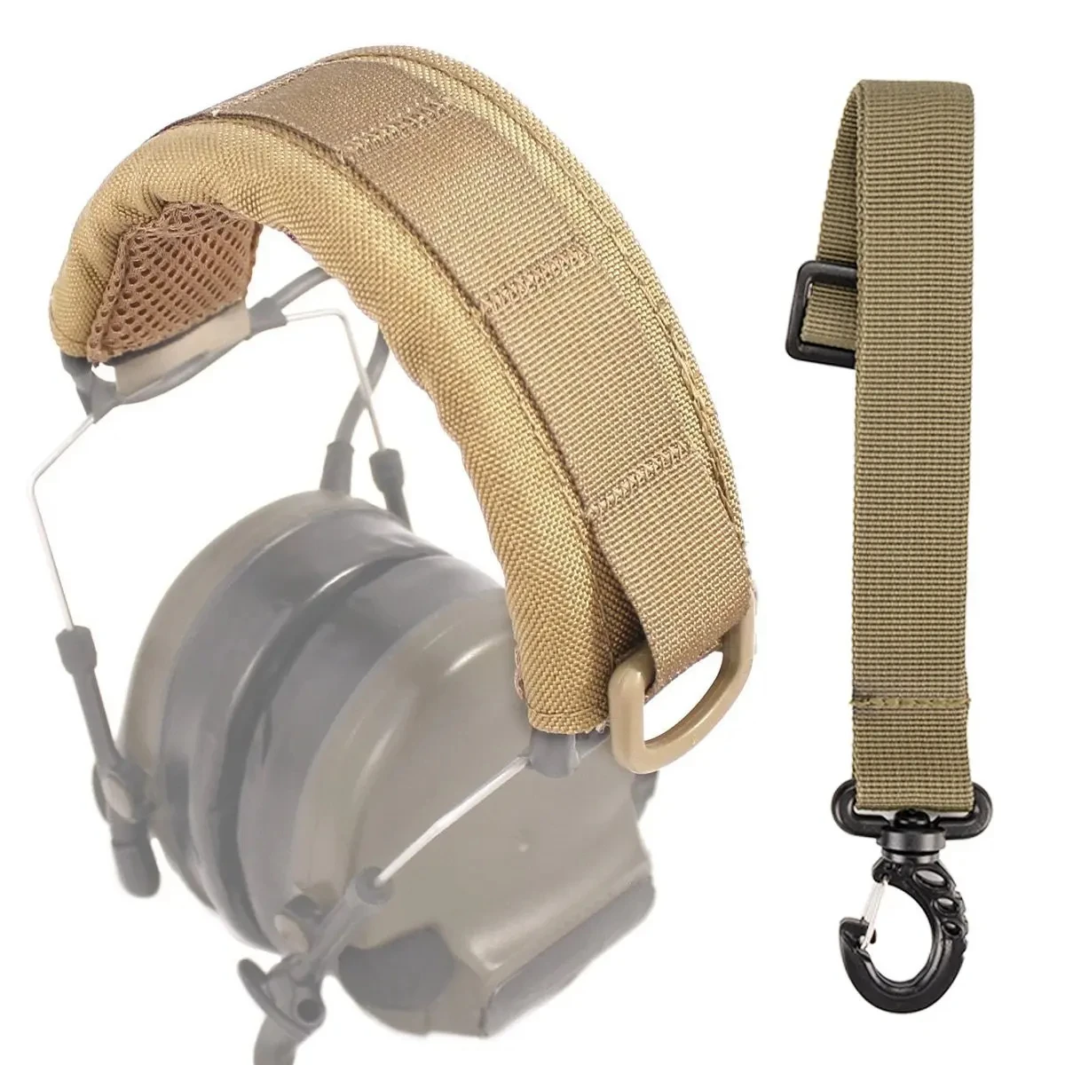 Clearance_Tactical Modular funda para auriculares Molle diadema auricular micrófono funda protectora caza orejera soporte para auriculares Stra