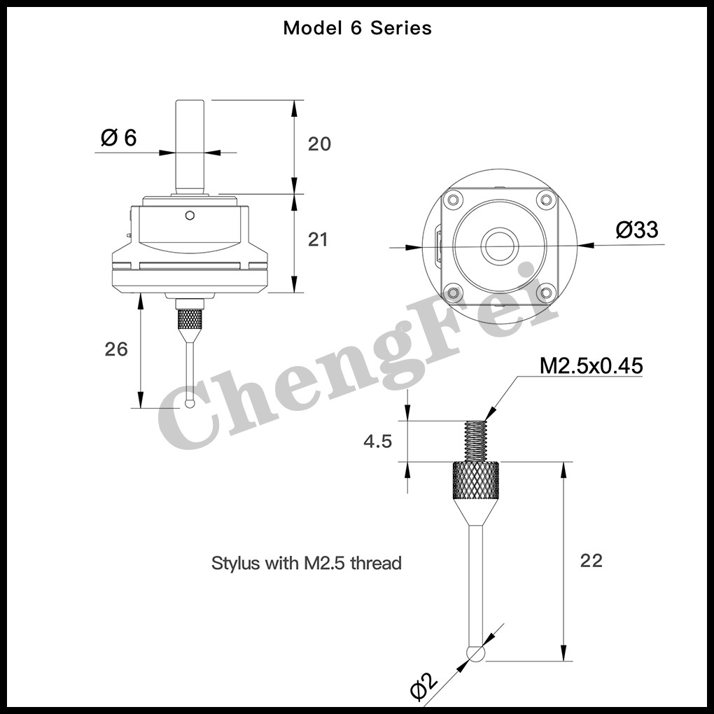 Usinagem CNC mais recente V6 anti-rolo 3D Touch Probe edge finder para encontrar a sonda CNC de mesa central compatível com mach3 e grbl