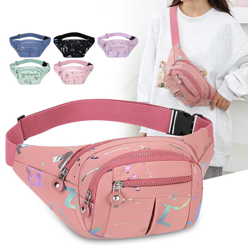 Homens mulheres cintura moda multifuncional fanny pacote para unisex saco cinto bum quadril barriga ombro crossbody corpo cruz bolsa lateral