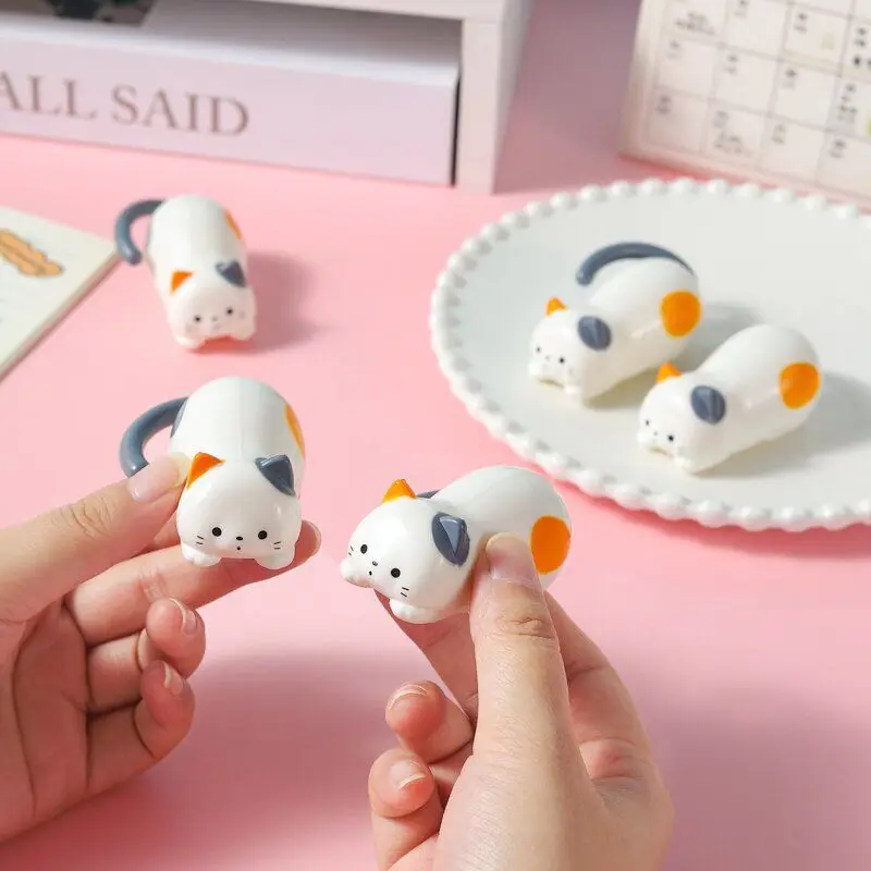 Creative Clockwork Tumbling Cat Cartoon Simulation Animal Wind-up Kitten Toy Ornament Children's Decompression Educational Toys