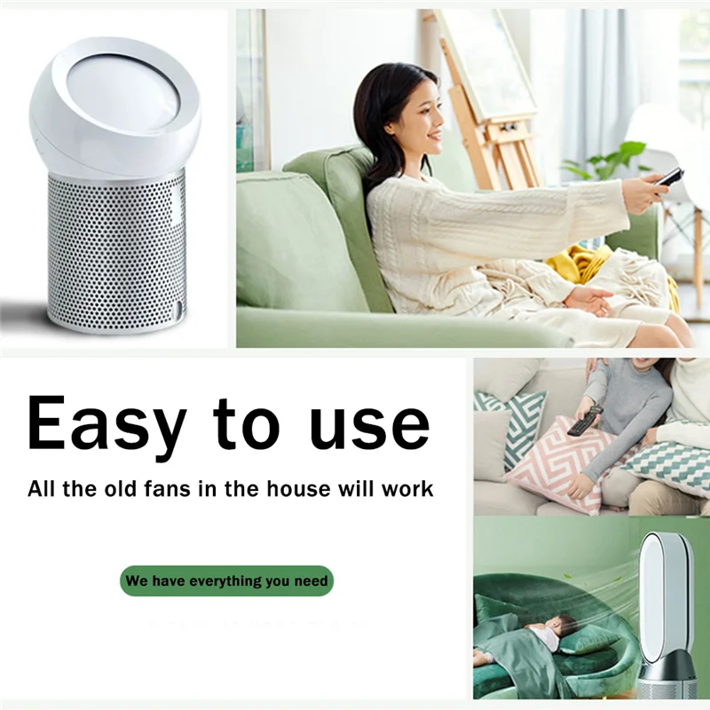 Newest Replacement Remote Control Suitable for Dyson AM09 HP00 HP01 Air Purifier Leafless Fan Remote Control Silver