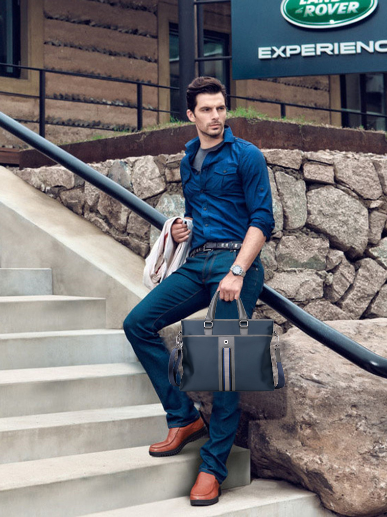 Sac à main pour ordinateur portable, mallette de bureau et d'affaires, sac de dossier, capacité horizontale