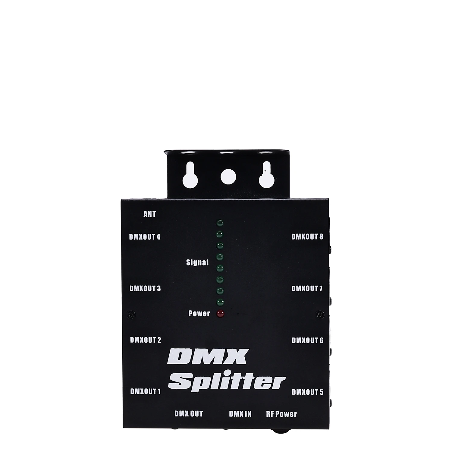 Divisor DMX isolado de 8 vias - Distribuidor de amplificador divisor universal de 8 ramos Saídas de 3 pinos para sinais DMX.