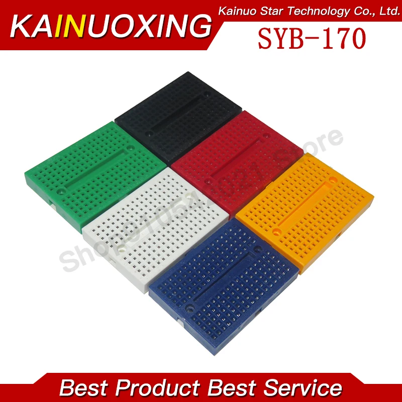 1set/6pcs SYB-170 미니 솔더리스 프로토 타입 실험 테스트 Breadboard 170 Tie-points arduino diy kit 용 35*47*8.5mm