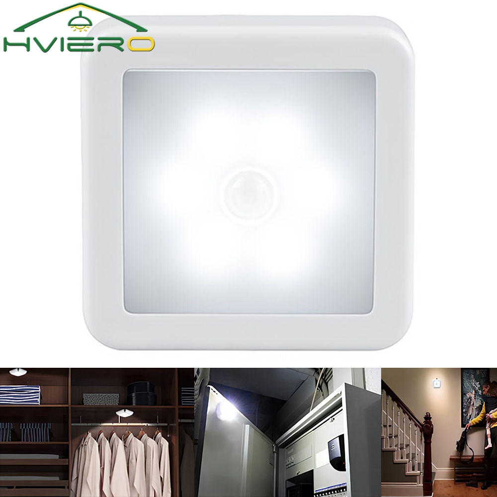 Luz LED nocturna con Sensor de movimiento inteligente, batería con carga USB, lámpara de noche para sala de estar, pasillo, camino, inodoro, iluminación del hogar