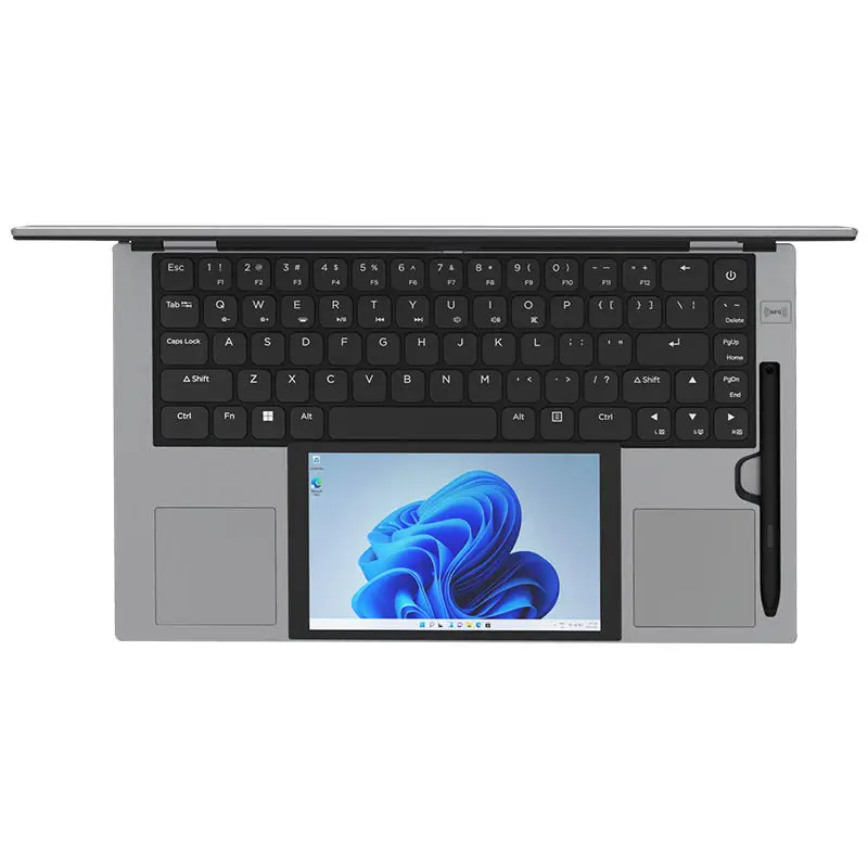 New 15.6inch+7inch Dual-screen Business Touch Screen Laptop with Intel N150 and IPS Touch Pressure-sensitive Stylus 16G 512G