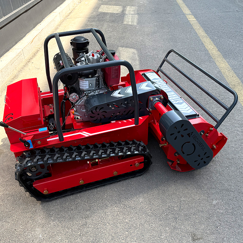 Aangepaste Dorsvlegel Crawler Robot Afstandsbediening Gras Snijmachine Dorsasmaaier