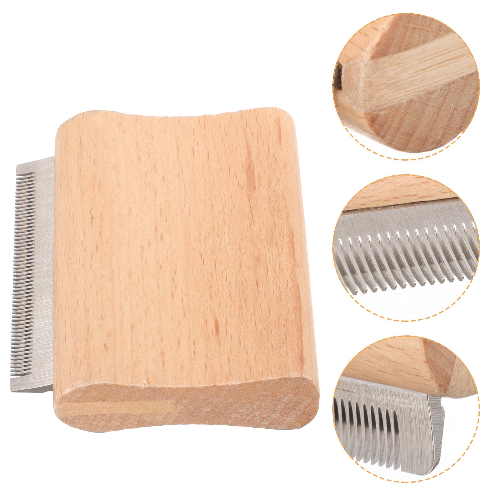 Escova para remoção de pelos de animais de estimação, ferramenta para limpeza de cavalos, pente raspador de gado, cerdas de madeira, pentes a vácuo, produtos para cuidados com cavalos