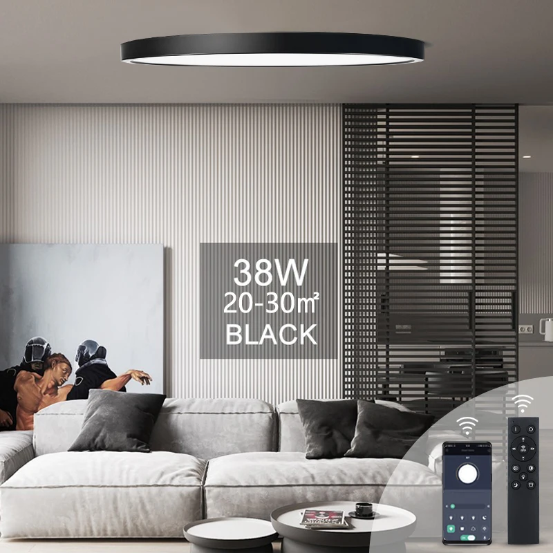 0.9Inch Thông Minh Đèn Led Đèn Trần Đèn Ứng Dụng/Điều Khiển Từ Xa Thay Đổi Độ Sáng Chiếu Sáng Trong Nhà Cho Phòng Khách Dẫn Đèn Cho phòng Ngủ Phòng