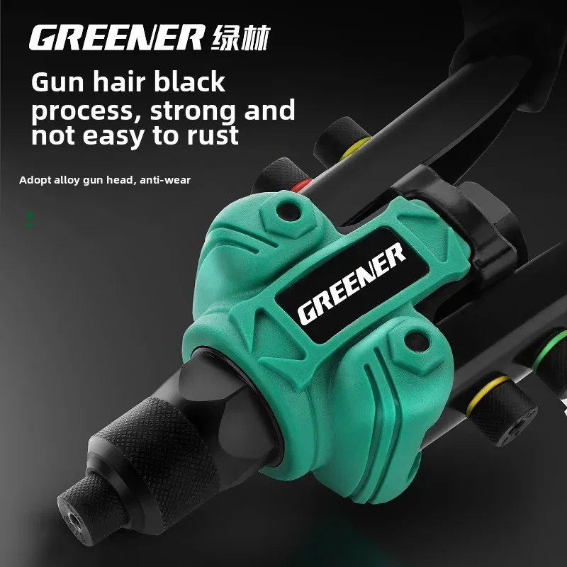 Pistola de rebite portátil resistente com fácil tração para uso industrial e doméstico A