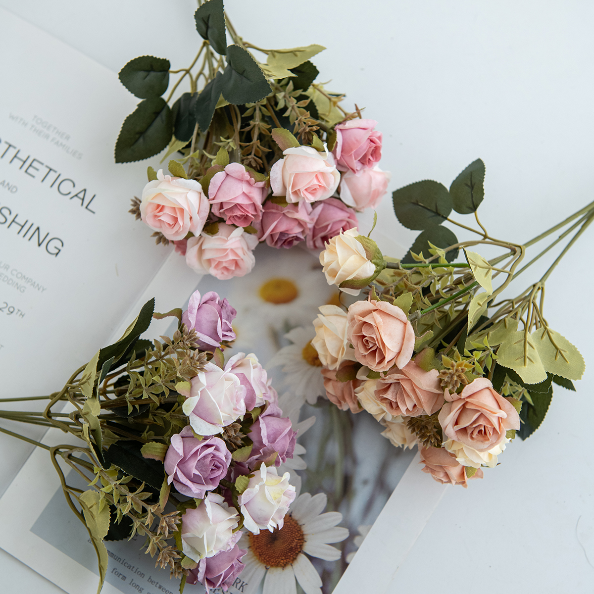 Rosa de seda flor artificial hotsale casamento buquê de noiva casa ao ar livre jardim bonsai festival diy caixa de presente scrapbook decoração