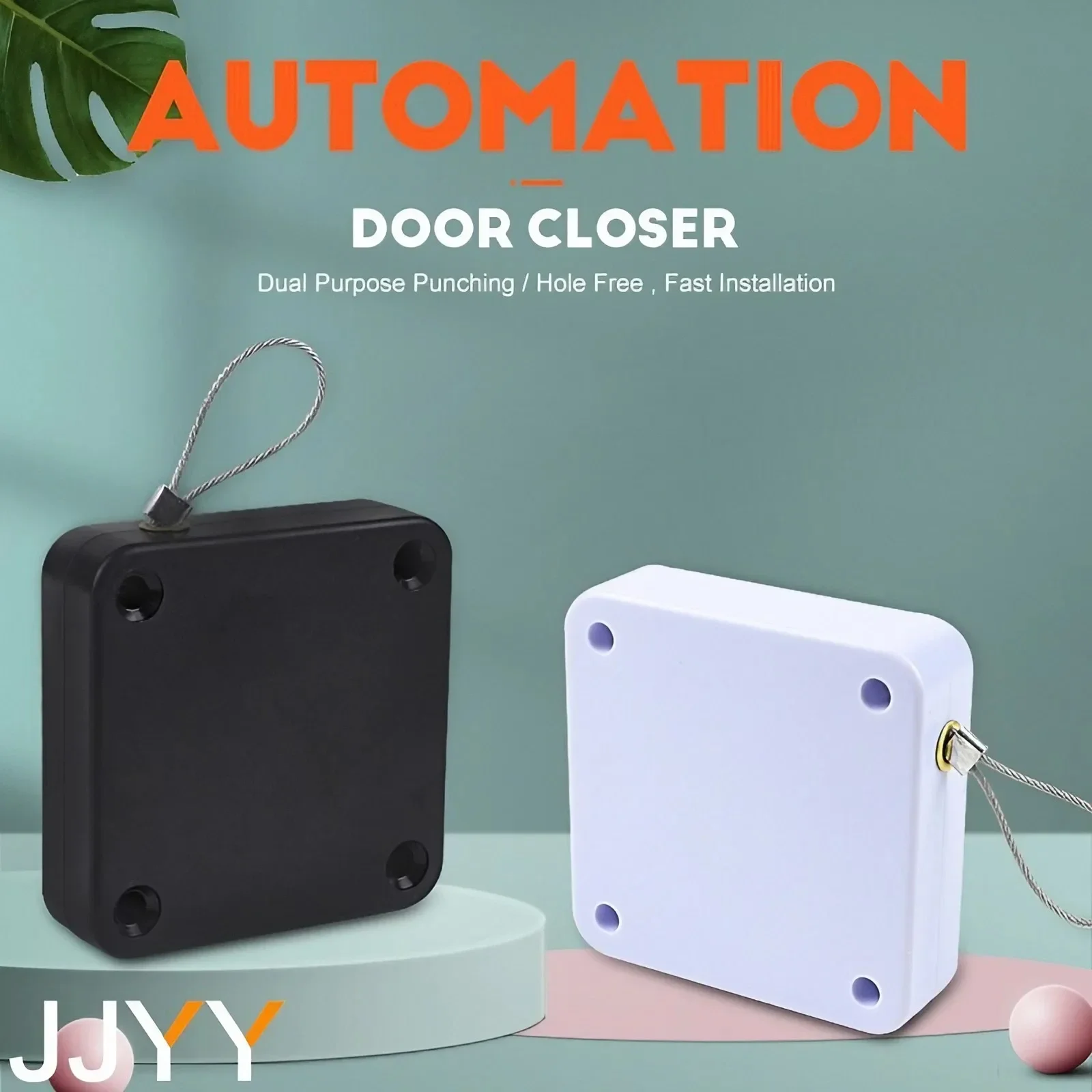 JJYY パンチフリードアクローザー伸縮ドア装置木製ドア閉じた引き戸ワイヤープルロープ自動ドア閉鎖アーティファク