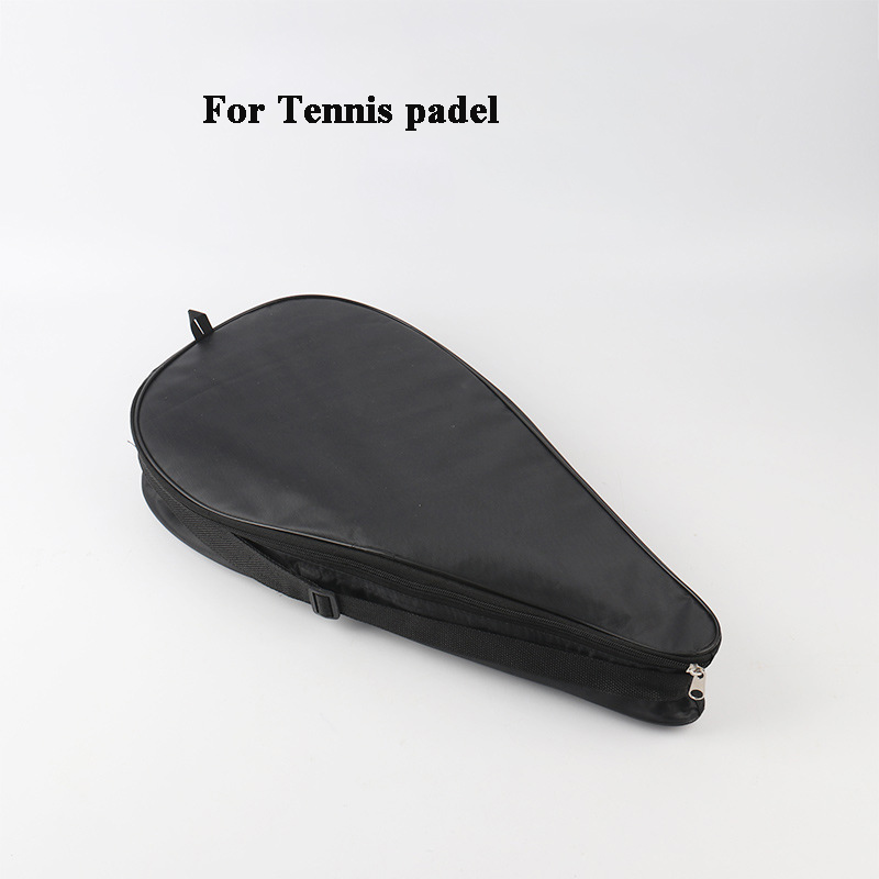 Bolsa de Padel Oxford negra, funda para varias raquetas de tenis, cara suave, fibra de carbono, EVA, bolsas de hombro de tenis Unisex