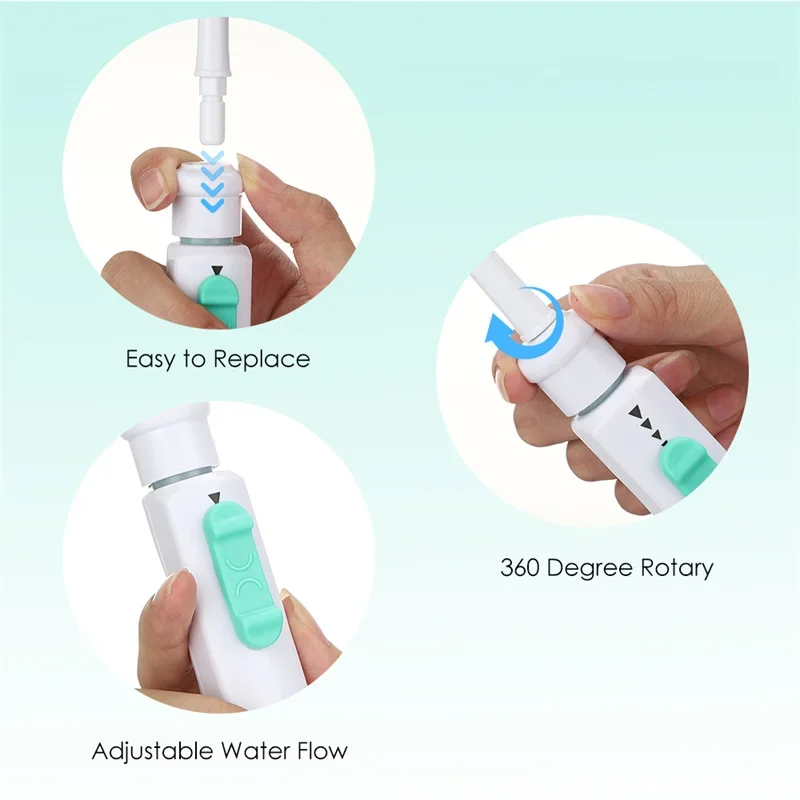 Nha Khoa Nước Flosser Vòi Răng Miệng Irrigator Chỉ Tơ Nha Khoa Irrigator Di Động Nha Khoa Nước Răng Vệ Sinh Cửa Máy Giặt